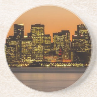 Dessous De Verre En Grès Beau coucher du soleil à San Francisco