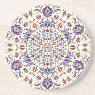 Dessous De Verre En Grès Beauté de Mandala : Mosaïque culturelle colorée