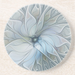 Dessous De Verre En Grès Beauté Élégante Fleur d'Art Abstrait Moderne Fract