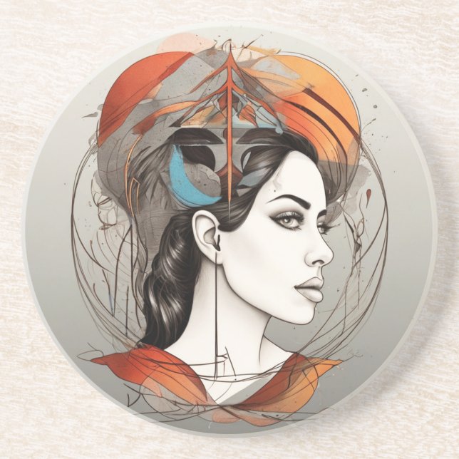 Dessous De Verre En Grès beauté révélée (Devant)