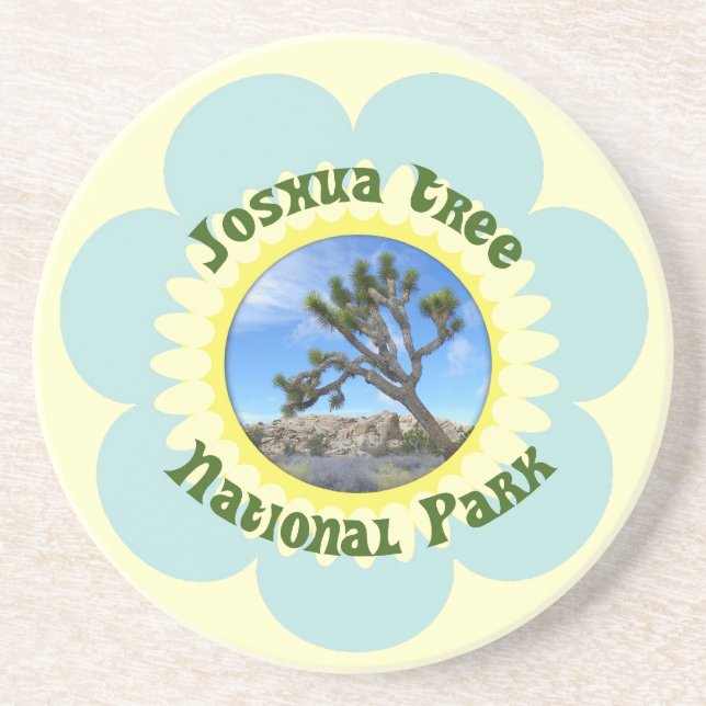 Dessous De Verre En Grès Beautiful Joshua Tree National Park Coaster! (Devant)