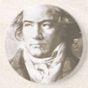 Dessous De Verre En Grès Beethoven À Sepia