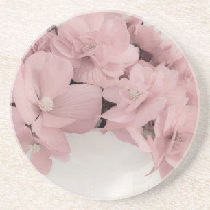 Dessous De Verre En Grès Begonias rose