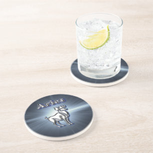 Dessous De Verre En Grès Bélier de chrome