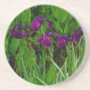 Dessous De Verre En Grès Belle Iris Violet