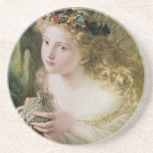 Dessous De Verre En Grès Belles papillons aux fées par Sophie Anderson