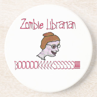 Dessous De Verre En Grès Bibliothécaire zombie