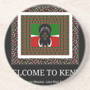 Dessous De Verre En Grès Bienvenue au Kenya Magique : Hakuna Matata