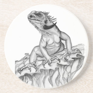 Dessous De Verre En Grès Bierdeckel Drache