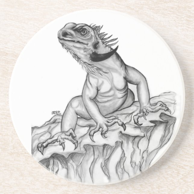 Dessous De Verre En Grès Bierdeckel Drache (Devant)