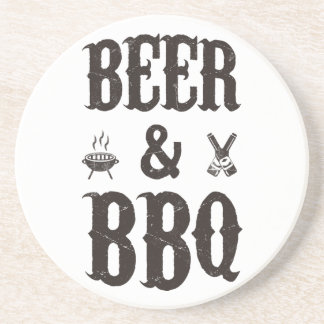 Dessous De Verre En Grès Bière et barbecue