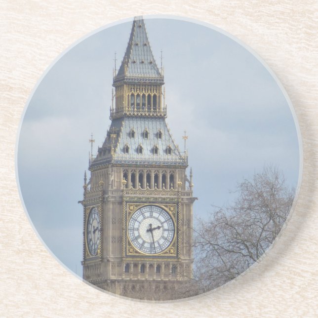 Dessous De Verre En Grès Big Ben Clock (Devant)
