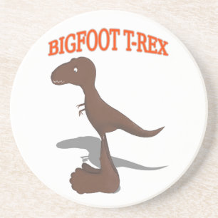 Dessous De Verre En Grès Bigfoot T-Rex Drawing