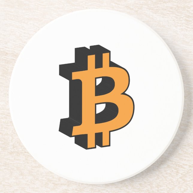 Dessous De Verre En Grès Bitcoin 11 (Devant)