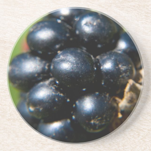 Dessous De Verre En Grès Blackberry (Devant)