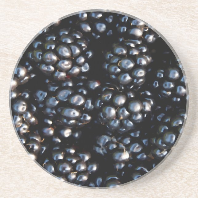 Dessous De Verre En Grès Blackberry (Devant)