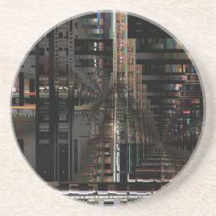 Dessous De Verre En Grès BlackTechnology Circuit Board Ordinateur électroni