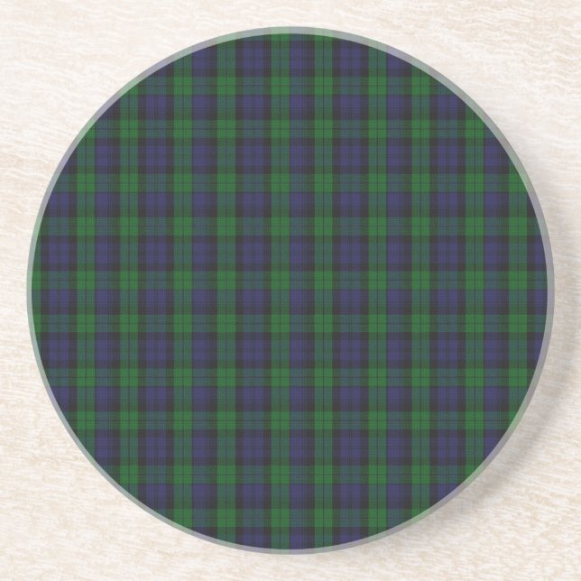 Dessous De Verre En Grès Blackwatch Tartan (Devant)