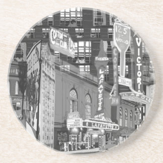 dessous de verre en grès blanc iCu2_Blck