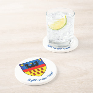 Dessous De Verre En Grès blason des Saxons de Transylvanie