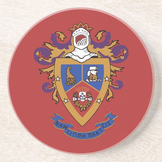 Dessous De Verre En Grès Blason officiel de Delta Sigma Pi (Devant)