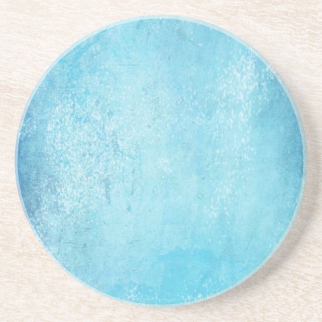 Dessous De Verre En Grès Bleu (Devant)
