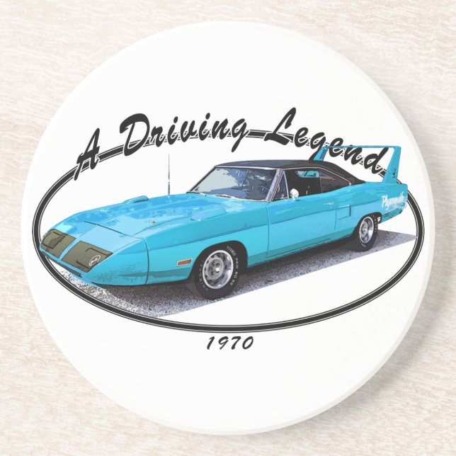 Dessous De Verre En Grès Bleu 1970 de Superbird (Devant)