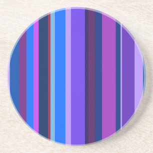 Dessous De Verre En Grès Blue and purple vertical stripes