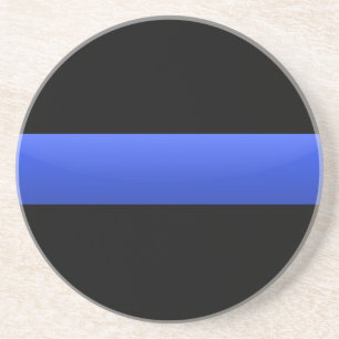 Dessous De Verre En Grès Blue Line mince