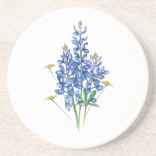 Dessous De Verre En Grès Bluebonnets (Devant)