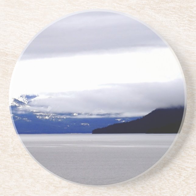 Dessous De Verre En Grès Blues d'Alaska (Devant)
