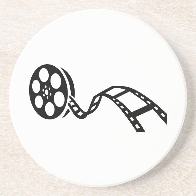 Dessous De Verre En Grès Bobine de pellicule cinématographique (Devant)