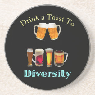 Dessous De Verre En Grès Boire un toast à la diversité