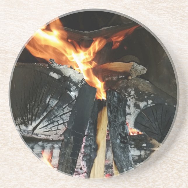 Dessous De Verre En Grès Bois (Devant)