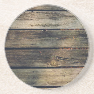 Dessous De Verre En Grès Bois rustique de grange