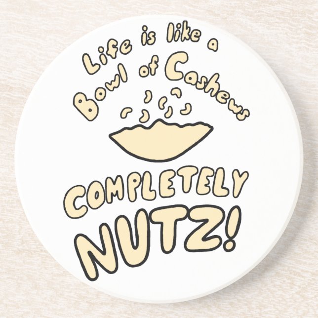 Dessous De Verre En Grès Bol de Cashews (Devant)