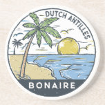 Dessous De Verre En Grès Bonaire Antilles néerlandaises Vintage<br><div class="desc">Design vectoriel Bonaire. Bonaire,  une municipalité insulaire de la Pays-Bas,  se trouve au large des côtes du Venezuela,  dans le sud des Caraïbes.</div>