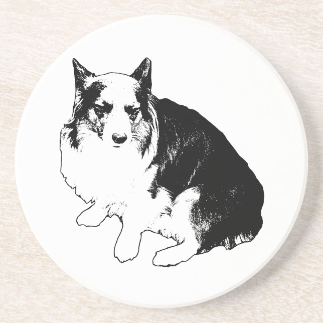 Dessous De Verre En Grès Bonfire Rim Corgi (Devant)