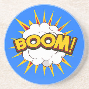 Dessous De Verre En Grès Boom ! Explosion de dessin