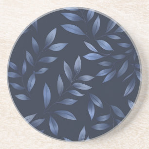 Dessous De Verre En Grès Botanique de la canopée de minuit
