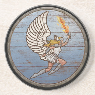 Dessous De Verre En Grès Bouclier de Viking - Valkyrie