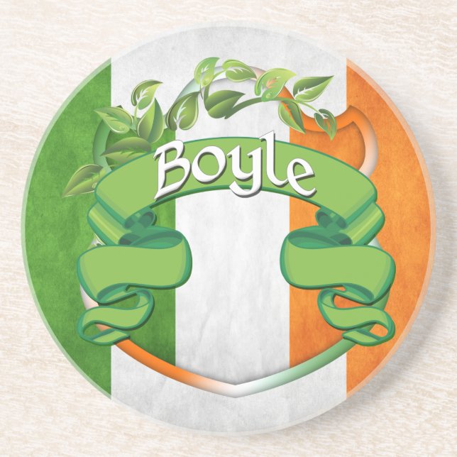 Dessous De Verre En Grès Bouclier irlandais Boyle (Devant)