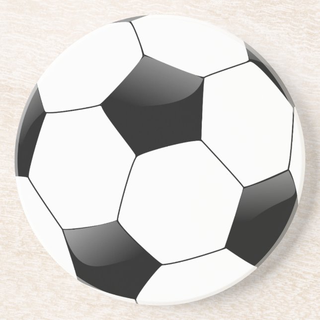 Dessous De Verre En Grès Boule de football (Devant)