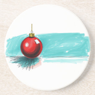 Dessous De Verre En Grès Boule de Noël