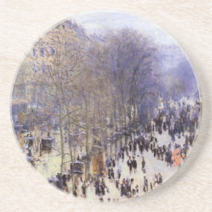 Dessous De Verre En Grès Boulevard des Capucines par Claude Monet, Art nouv