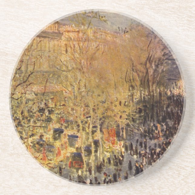 Dessous De Verre En Grès Boulevard des Capucines par Claude Monet, Beaux-ar (Devant)