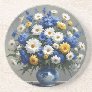 Dessous De Verre En Grès Bouquet de fleurs Elégante aquarelle