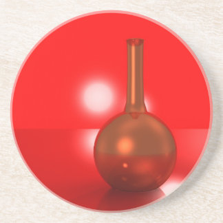 Dessous De Verre En Grès bouteille rouge