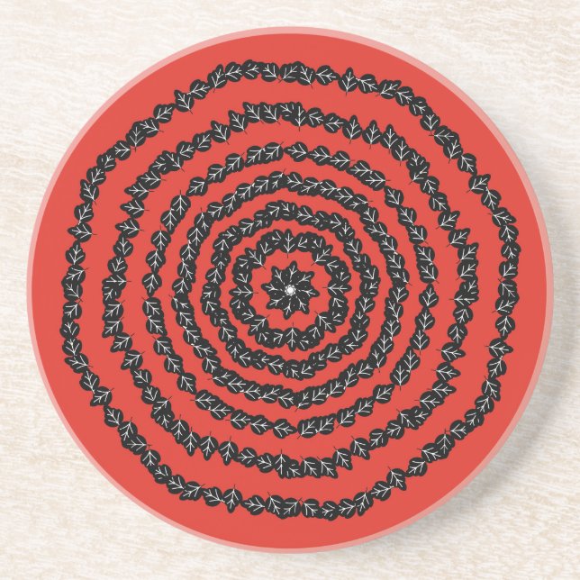 Dessous De Verre En Grès Boutons (Devant)