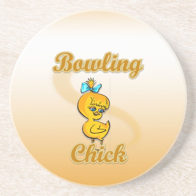 Dessous De Verre En Grès Bowling Chick (Devant)